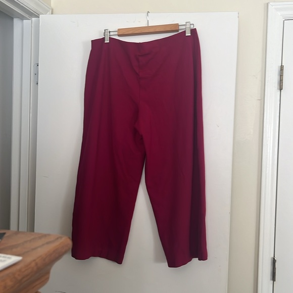 Autres Filles XL Fuchsia Wide Leg Crop Ponte Pants - Picture 3 of 3